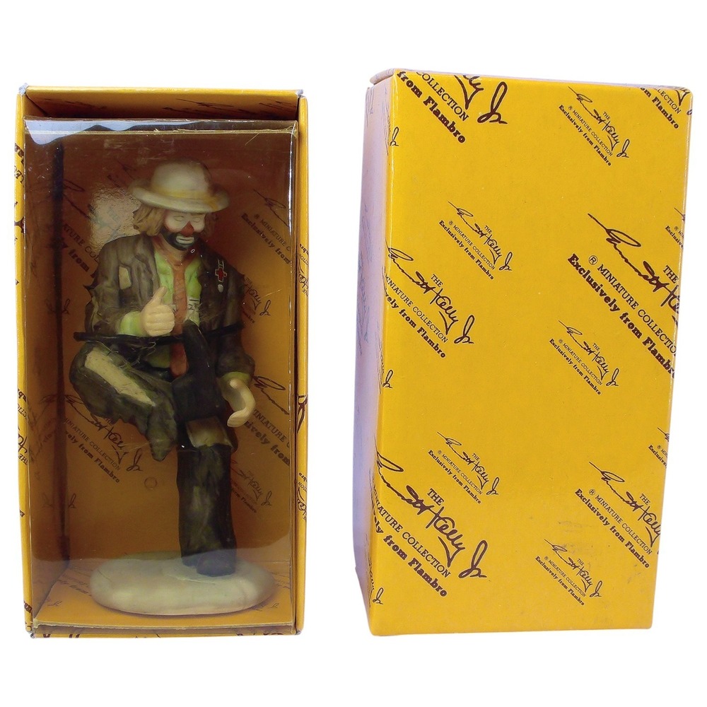 Flambro Emmett Kelly Jr Clown Figure "A Hole in the Sole"‎ Box/COA Mint 1987 VTG - Picture 2 of 11